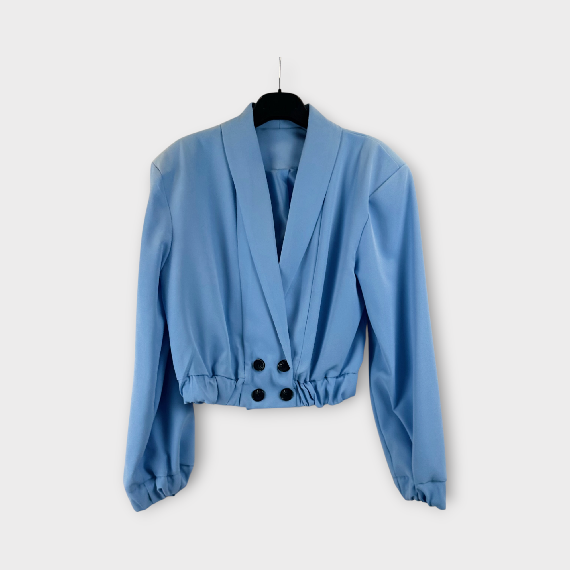 Giacca corta doppiopetto Blu navy