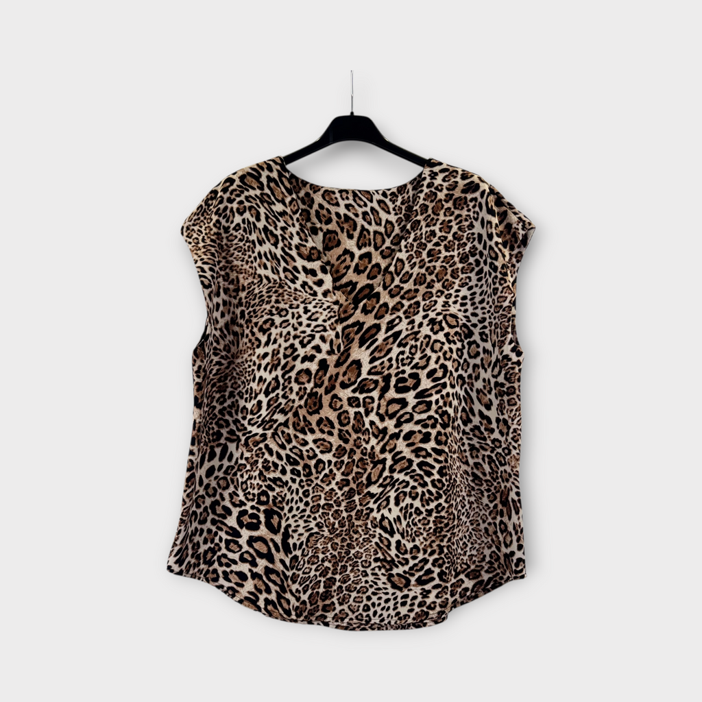 Blusa Leopardo senza maniche