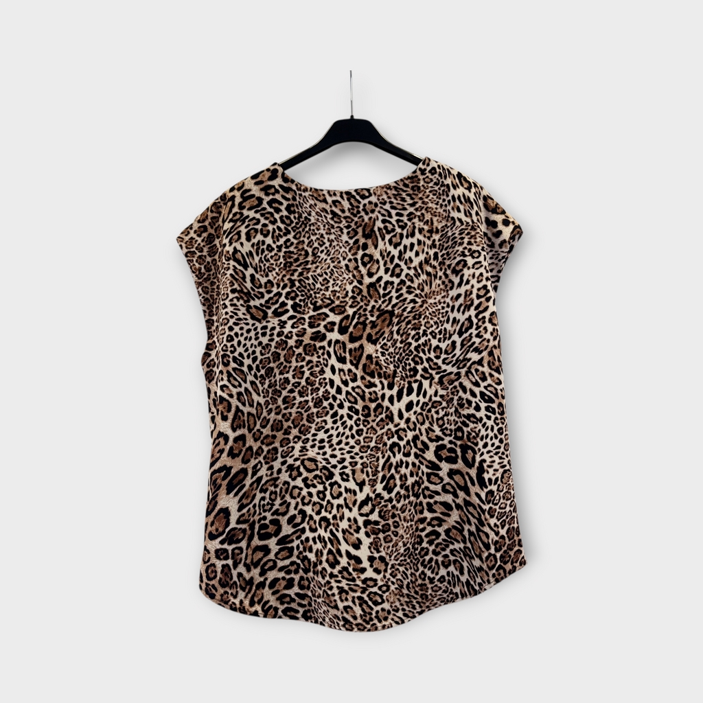 Blusa Leopardo senza maniche