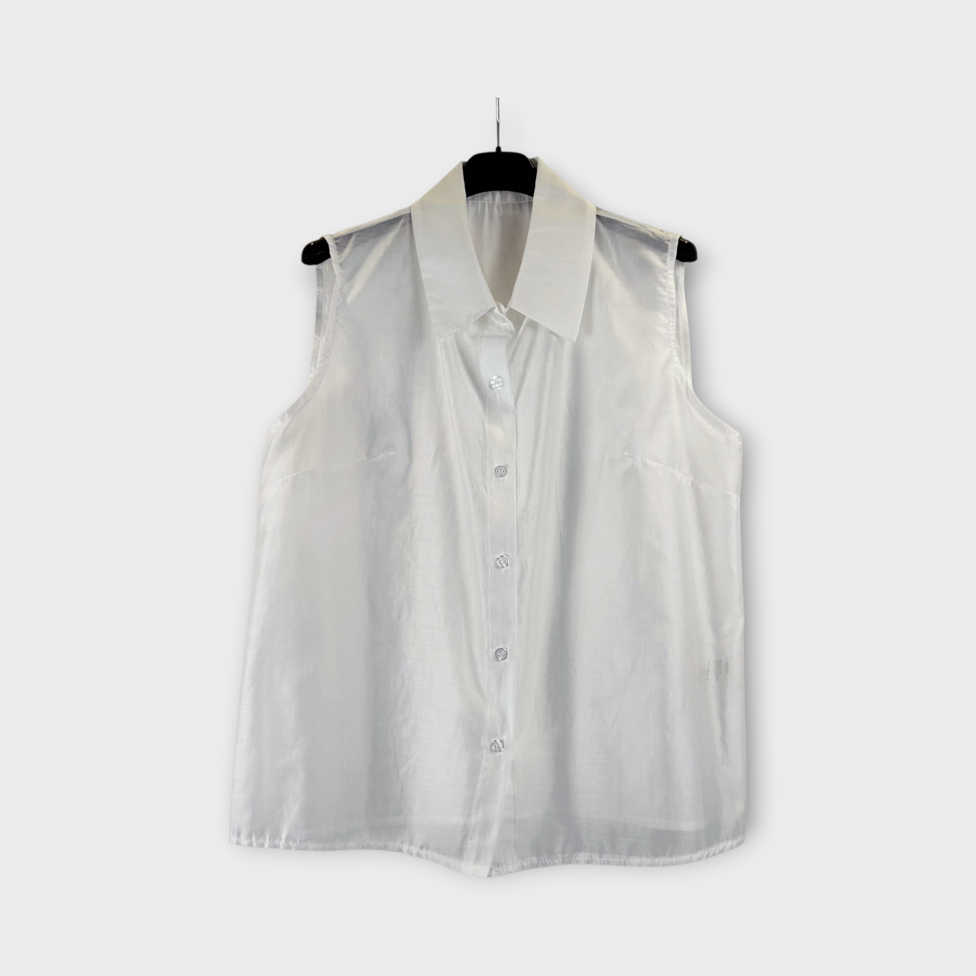 Camicia senza maniche Bianco