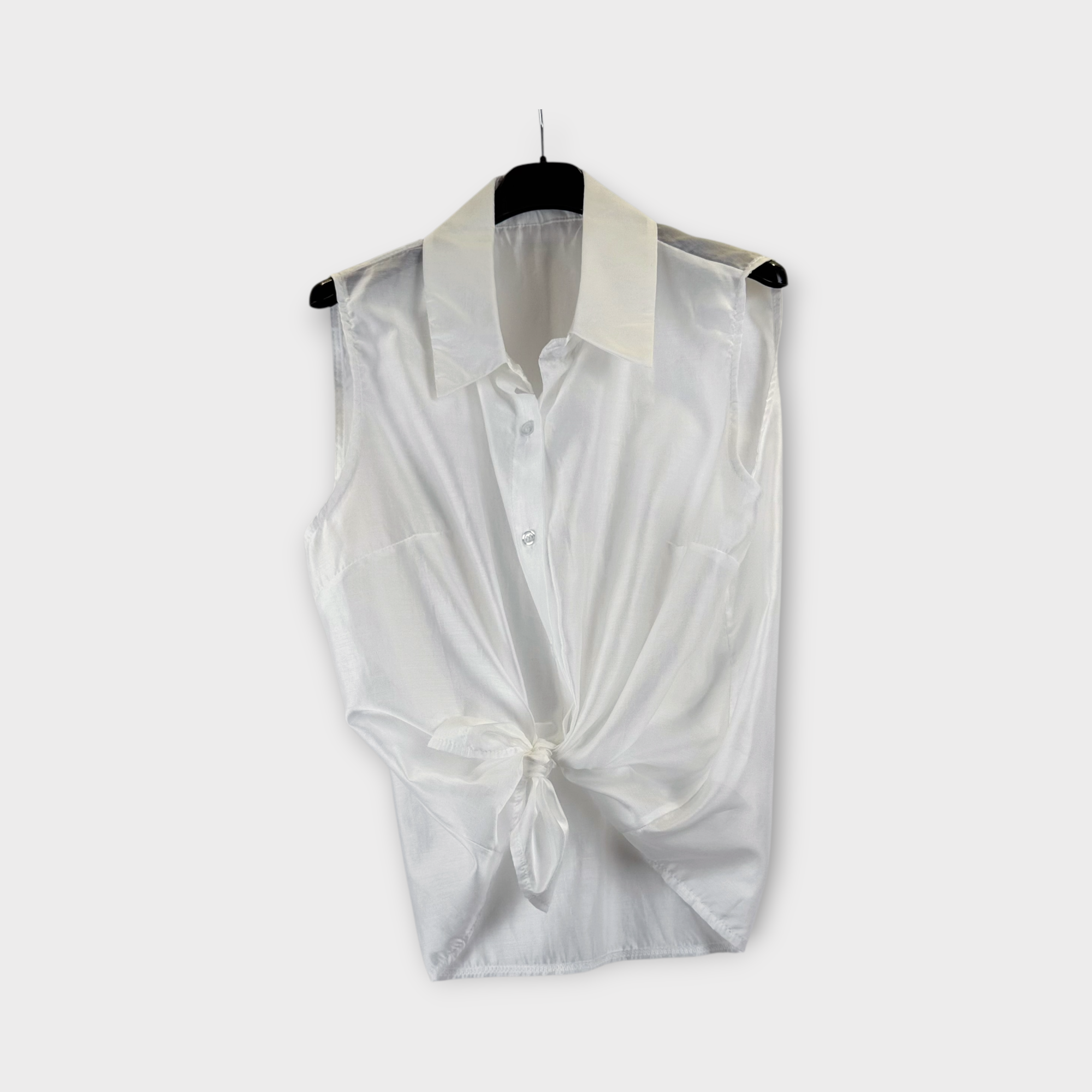 Camicia senza maniche Bianco