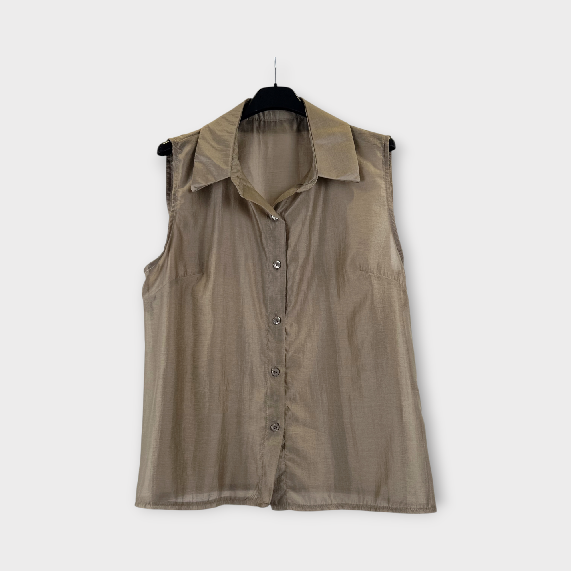 Camicia senza maniche Bianco