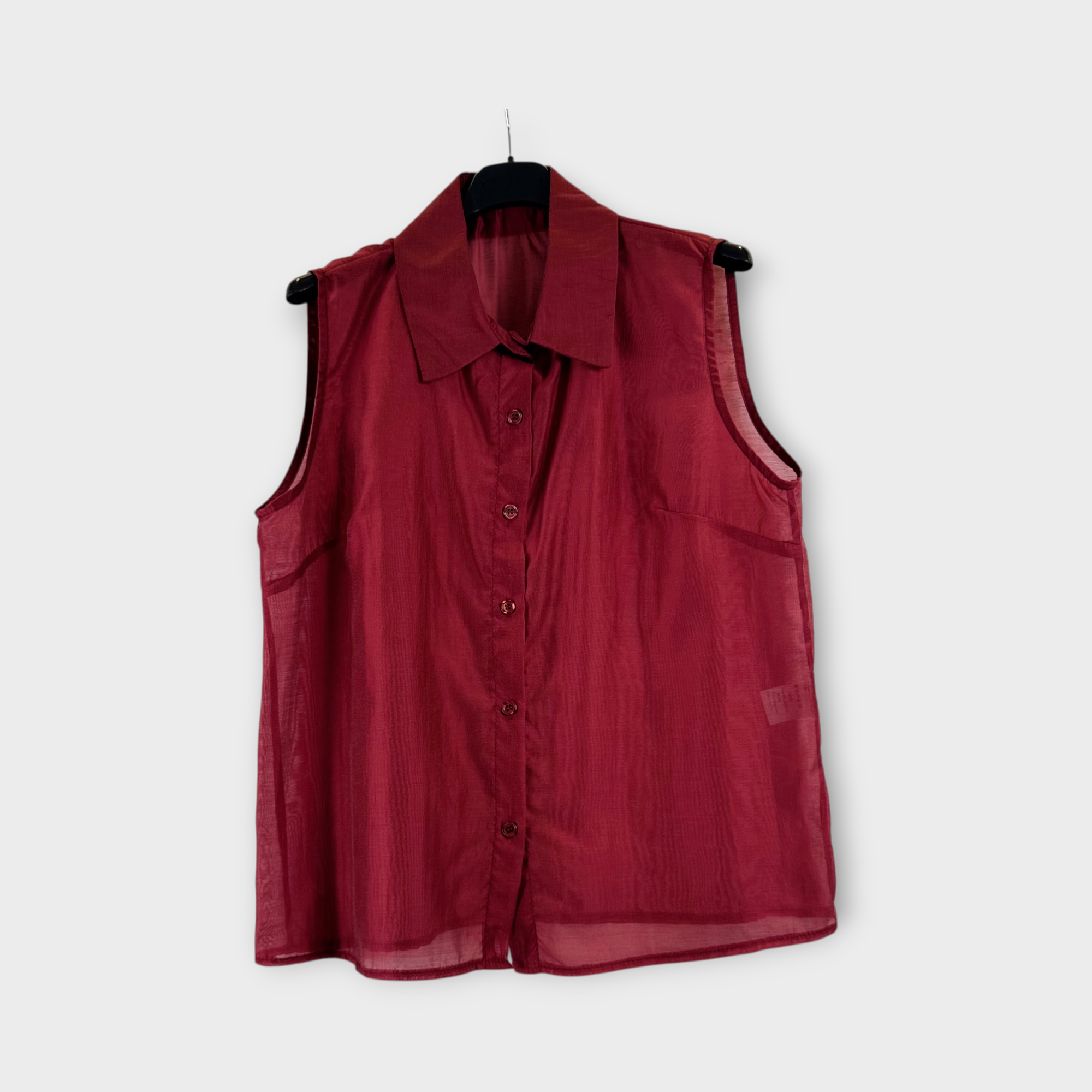 Camicia senza maniche Bianco