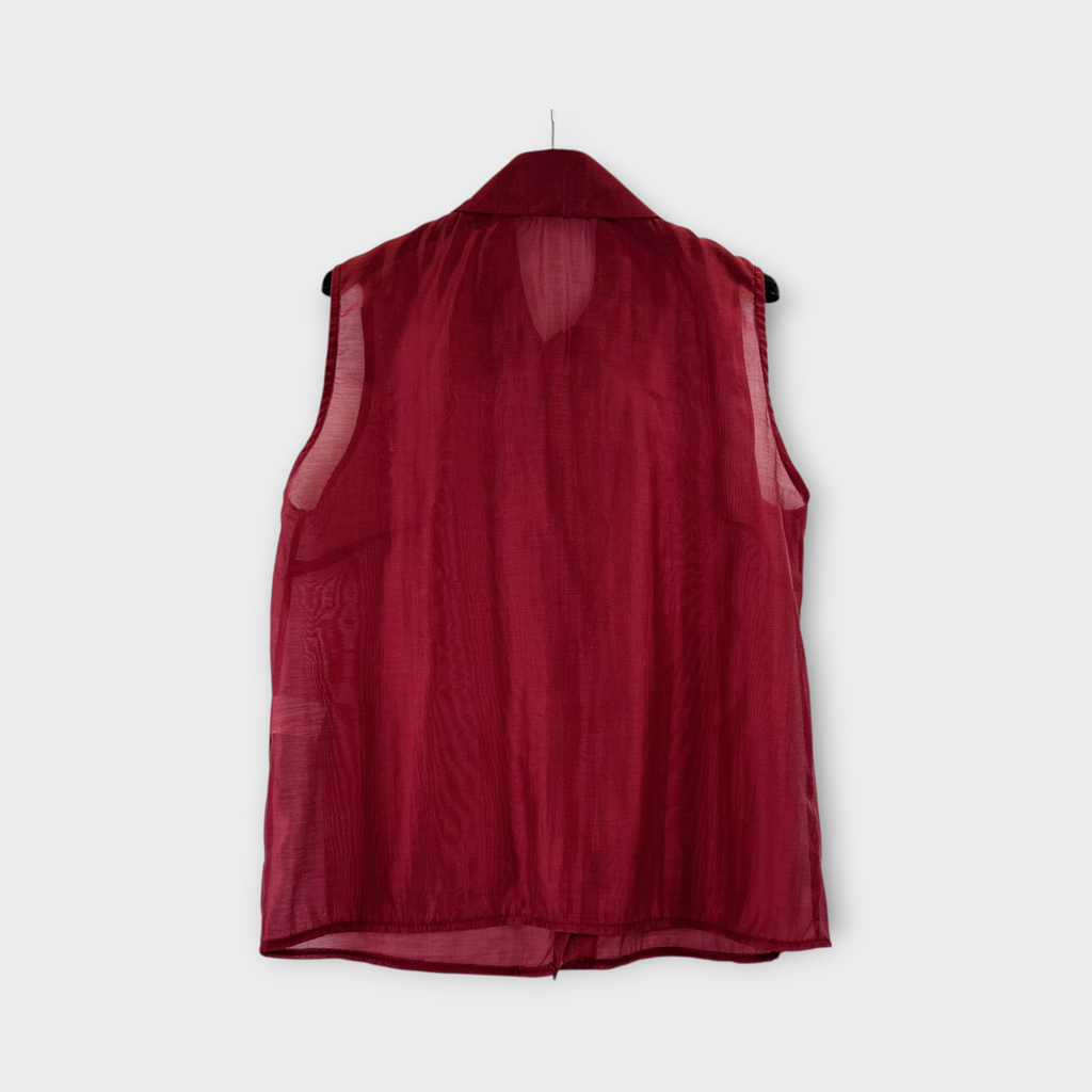 Camicia senza maniche Bianco