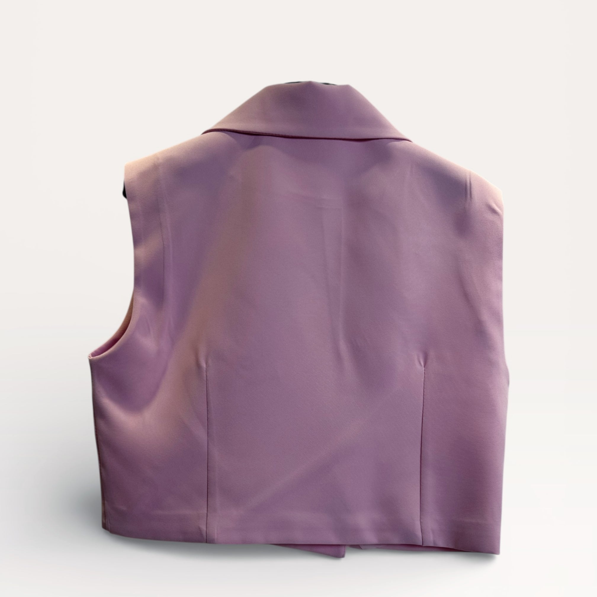 Gilet sartoriale doppiopetto taglio corto