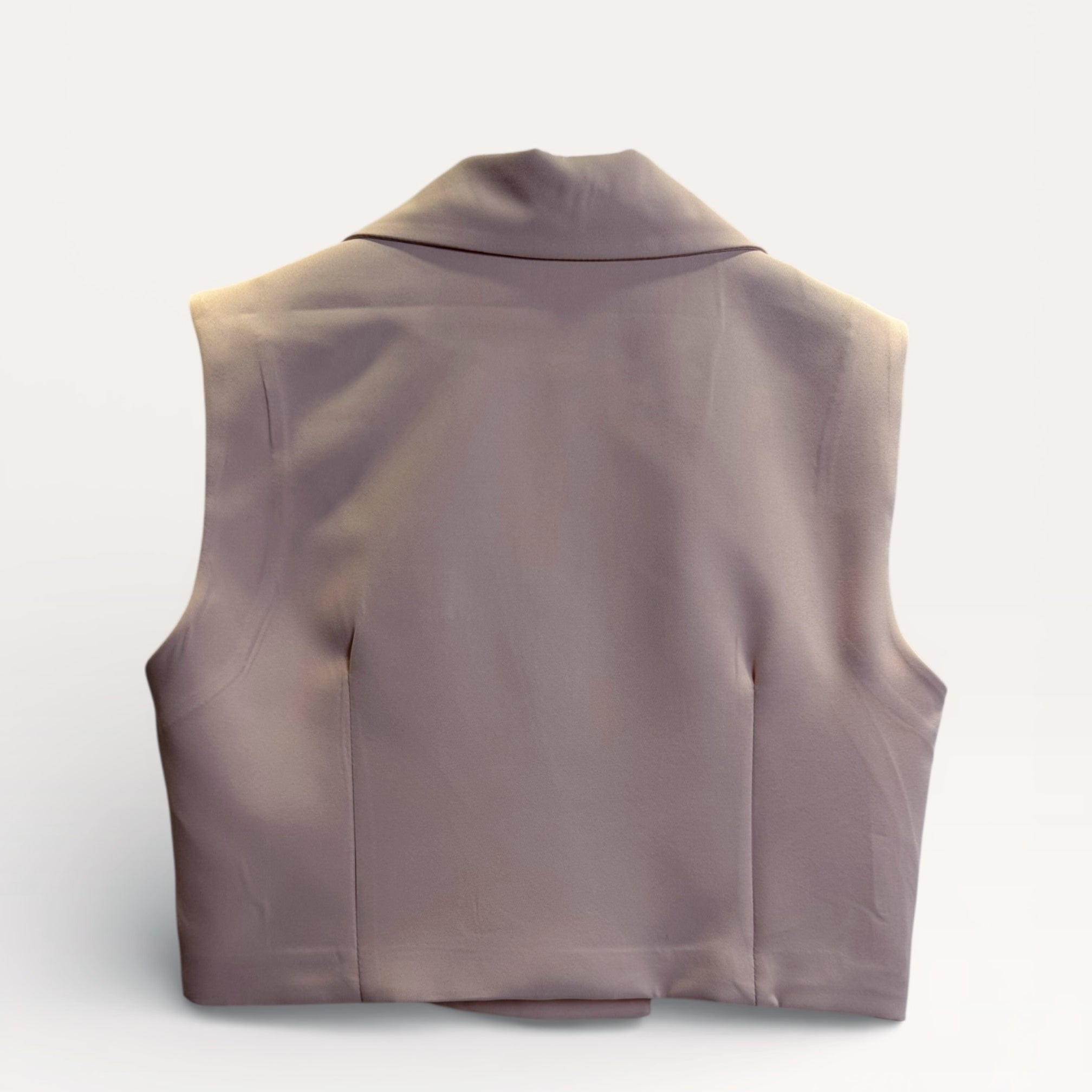 Gilet sartoriale doppiopetto taglio corto