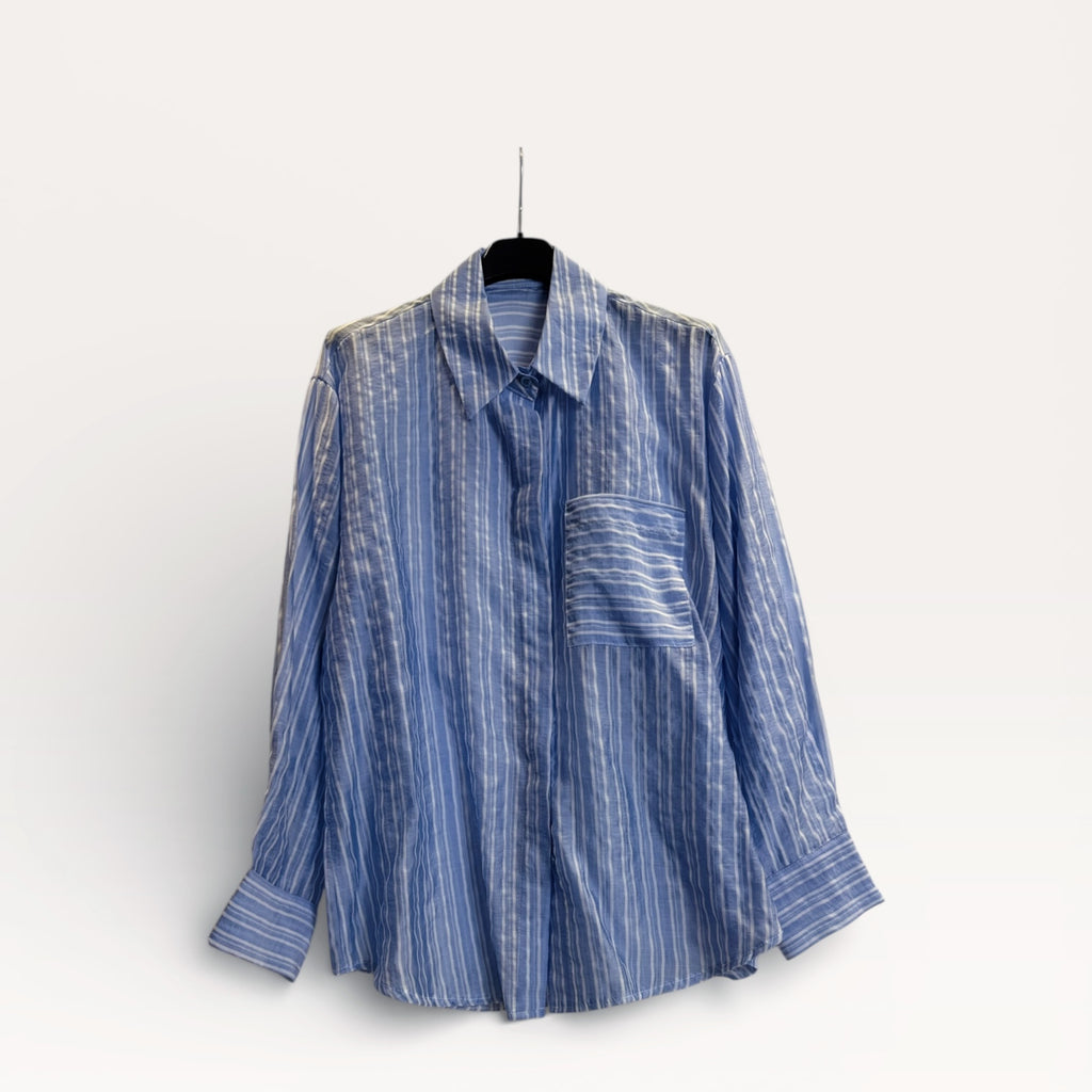 Camicia fit rilassato a righe