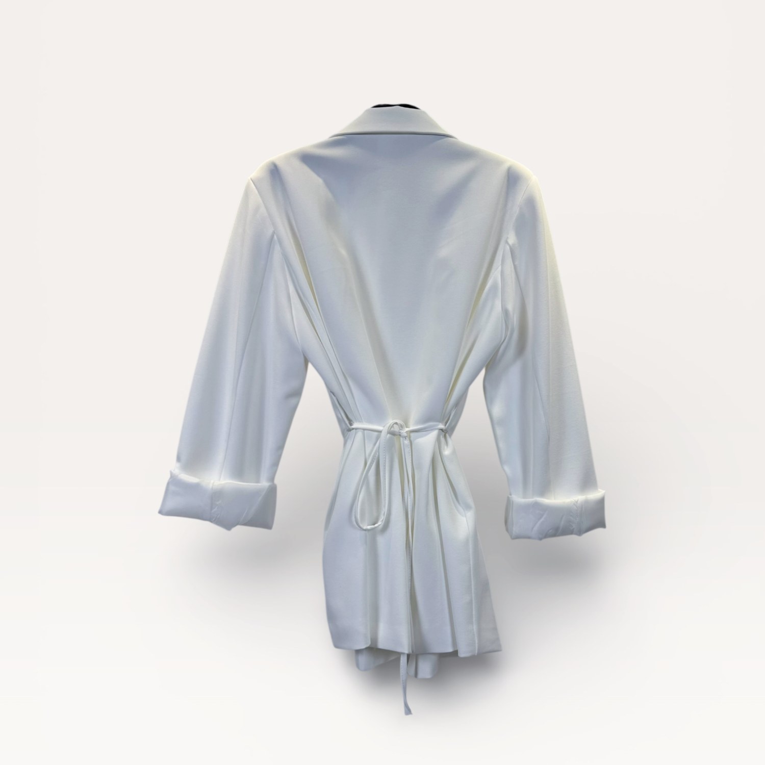 Blazer con spilla a rosa e cintura annodata 0279/F – NEUS